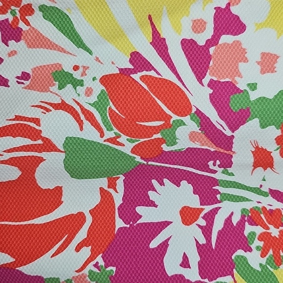 NWT Talbots Womens Cotton-blend Stretch Textured Mult-Colored Floral Skirt 12 - Picture 3 of 5